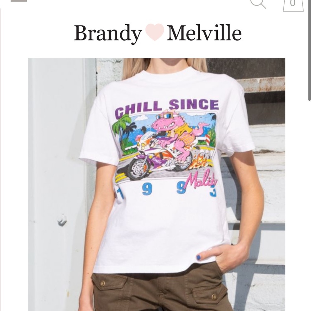 john galt/brandy melville chill since malibu tee 1SZ